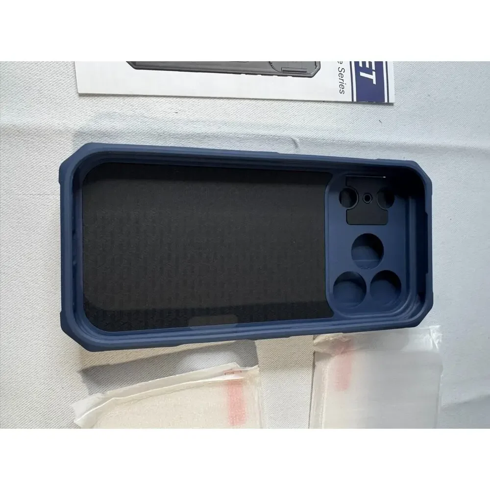 SSLOTSCASE iPhone 17 Pro Case 2X Screen Protector Kickstand Credit Card Holder